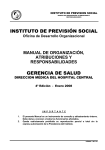 INSTITUTO DE PREVISIÓN SOCIAL GERENCIA DE SALUD