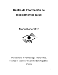 Centro de Información de Medicamentos (CIM) Manual operativo