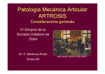 Artrosis - Dr. Martínez Pintor
