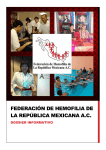 Dossier de la Federación de hemofilia