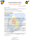 Carta de presentación nueva Junta Directiva