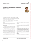 microtornillos en ortodoncia - Revista Española de Ortodoncia