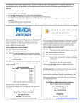 Entregue su aplicación por fax o correo a: Ray of Hope Cancer