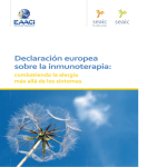 Declaración Europea sobre Inmunoterapia