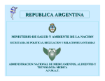 Registro de P.M. - Representación OPS/OMS en Argentina