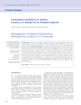 Management of diabetic ketoacidosis. Retrospective analysis of 117