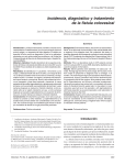 Incidencia, diagnóstico y tratamiento de la fístula colovesical (PDF