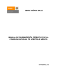 manual de organización específico de la comisión nacional de