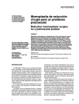 Mamoplastia de reducción: cirugía para un problema
