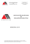 memoria anual amdem 2015 - Asociación Murciana de Esclerosis