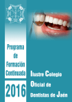 Revista formación 2016.cdr - Ilustre Colegio Oficial de Dentistas de