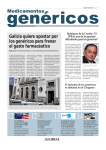 Galicia quiere apostar por los genéricos para frenar el gasto
