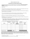 Family Planning Financial Disclosure Family Income Form in Spanish