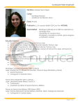 Curriculum Vitae enutrica® Cargo: Estudios básicos: Cargos