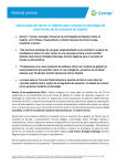 nota de prensa emitida por Cerner España