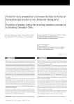 Evolución de la ansiedad en el proceso de dejar de fumar en