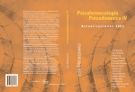 Actualizaciones 2003 "Psicofarmacología Psicodinámica IV"