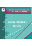 PLAN DE FORMACION COP CLM 2011-2012