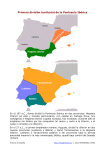 Primera división territorial de Hispania