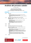 Análisis del proceso catalán - Facultad de Ciencias Políticas y