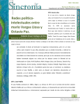 Redes político- intelectuales entre mario Vargas Llosa y Octavio Paz.