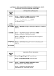 calendario de evaluaciones internas y externas