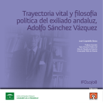 Trayectoria vital y filosofía política del exiliado andaluz, Adolfo