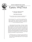 La Trilogía Personalista de Karol Wojtyla