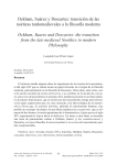 Ockham, Suárez y Descartes: transición de las noéticas