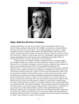 Hegel, dialéctica del Amo y el Esclavo