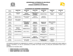 calendario de exámenes ordinarios
