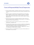 Carta de Responsabilidad Social Empresaria