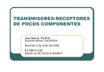TRANSMISORES-RECEPTORES DE POCOS COMPONENTES