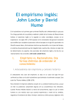 El empirismo inglés: John Locke y David Hume