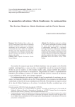 La penumbra salvadora: María Zambrano y la razón poética The