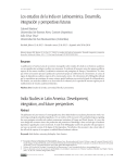 Los estudios de la India en Latinoamérica. Desarrollo, integración y