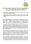 El I Huercasa Country Festival congrega a cerca de 8.000 personas