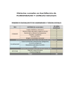 Materias cursadas en bachillerato de HUMANIDADES Y CIENCIAS