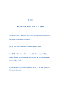 Ética Educación ético-cívica. 4º ESO