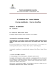 IJORNADAS DE PSICOLOGÍA El Psicólogo del Tercer Milenio