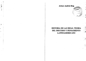 Arturo Andrés Roig HISTORIA DE LAS IDEAS