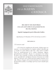 decreto de reforma de los estudios eclesiásticos