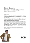 Mario Gascón Director Creativo Ejecutivo DDB Barcelona