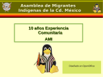 10 años Experiencia Comunitaria AMI Asamblea de Migrantes