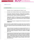 Director del proyecto La posible redefinición del concepto danza