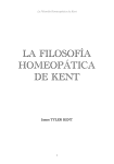 la filosofía homeopática de kent - Institut Homeopàtic de Catalunya