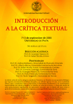 introducción a la crítica textual