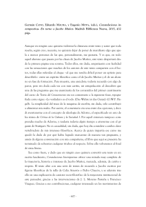 Recensión de Germán CANO, Eduardo MAURA, y Eugenio MOYA