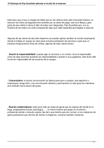 El liderazgo de Pep Guardiola aplicado al mundo