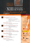Programa de actos del XIII Seminario de Poesía.